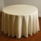Vanilla Ivory Round Tablecloths 