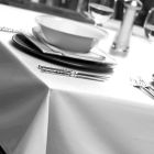 White Tablecloths Natural Weave