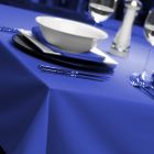 Royal Blue Natural Weave Tablecloths