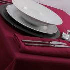 Rouge Raspberry Tablecloths Linens Weave