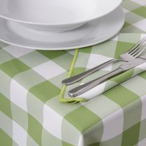 New York Apple Green American Gingham Check Tablecloths