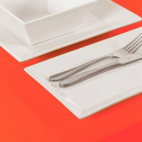 Sunset Orange Tablecloths Style Bistro