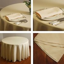 Vanilla Ivory Tablecloths 