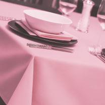 Light Pink Tablecloths - Natural Weave 