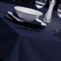 Navy Blue Tablecloths Natural Weave 