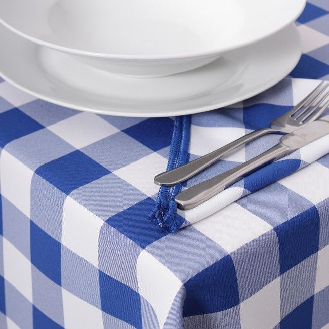 Washington DC Blue American Gingham Check Tablecloths