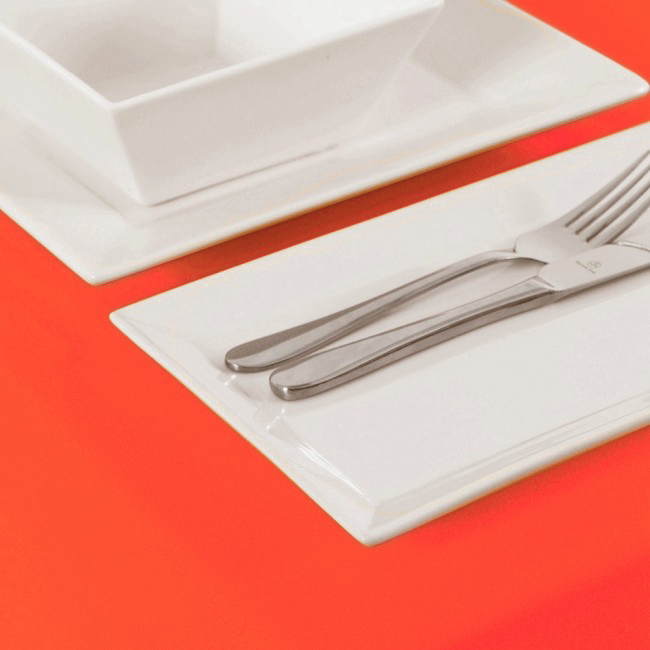 Sunset Orange Tablecloths Style Bistro