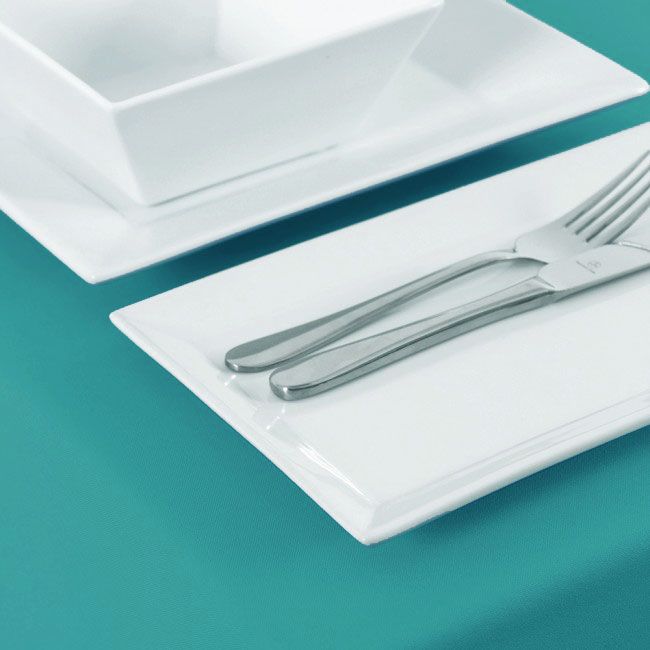 Aqua Marine Blue Tablecloths Style Bistro