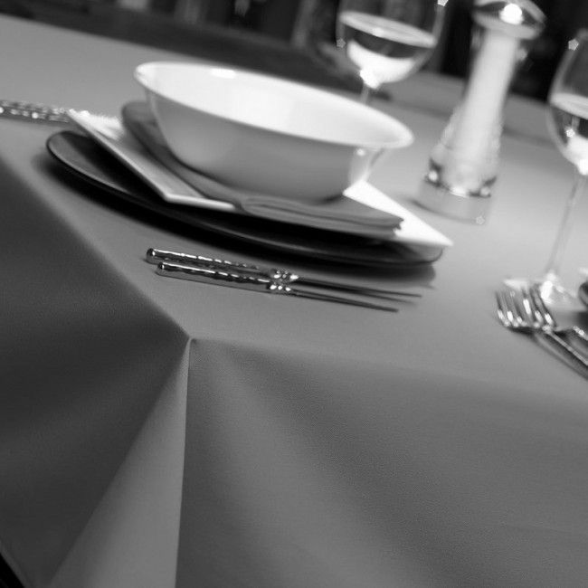 Grey Tablecloths Natural Weave