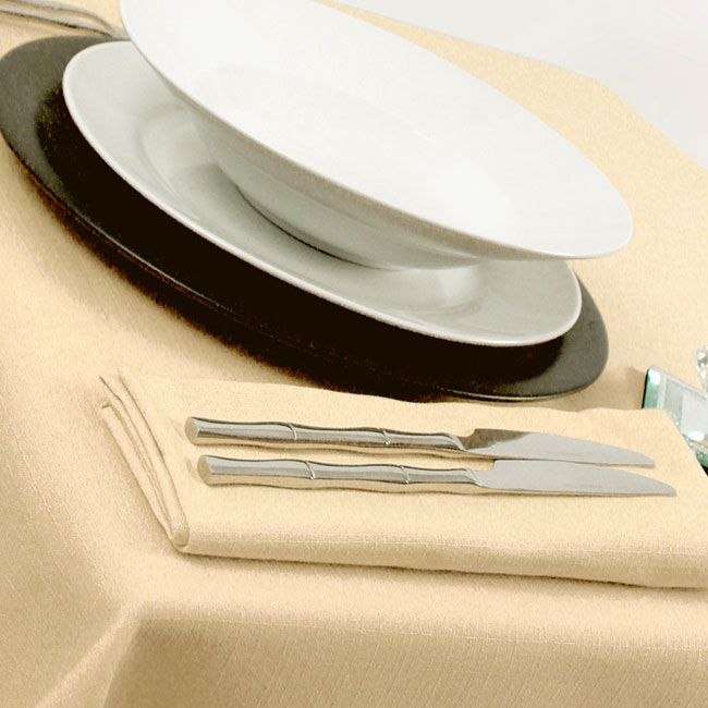 Buttermilk Cream Tablecloths Linens Weave 