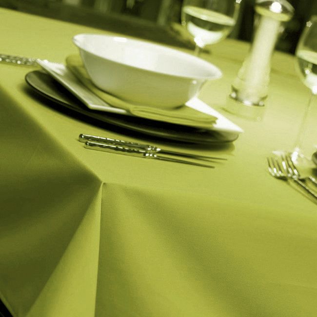 Lime Green Tablecloths Natural Weave