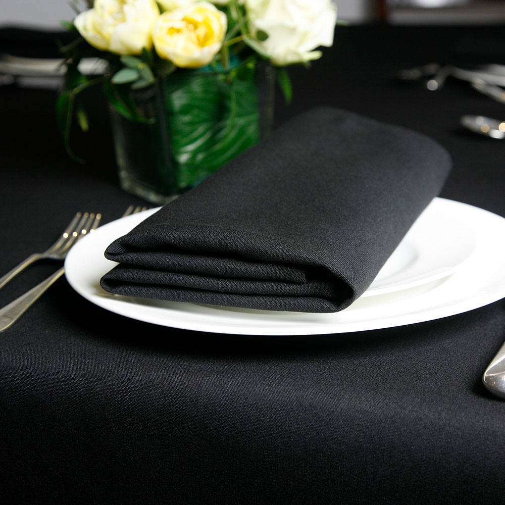 Black 51 x 51cm 20 20 Napkins
