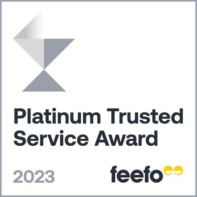 Feefo Platinium Trusted Award 2023