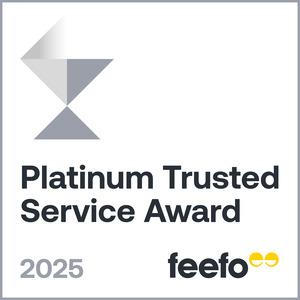Feefo Platinium Trusted Award 2025