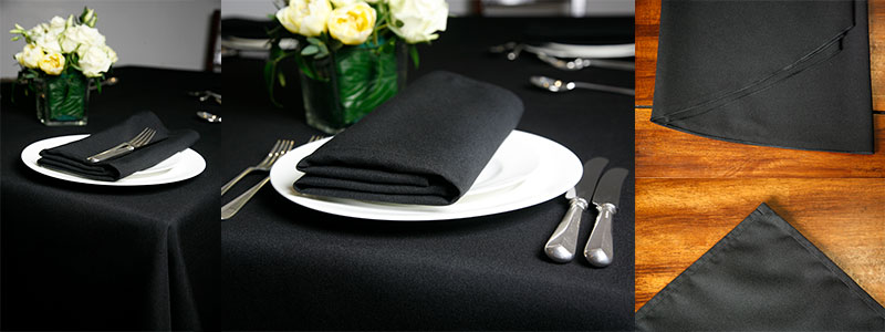 Black Tablecloths