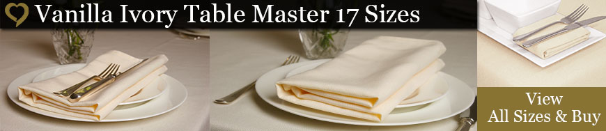 Vanilla Ivory Table Master Tablecloths