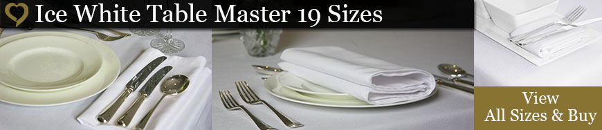 Ice White Table Master Tablecloths