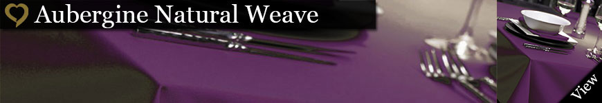 Aubergine Natural Weave Tablecloths