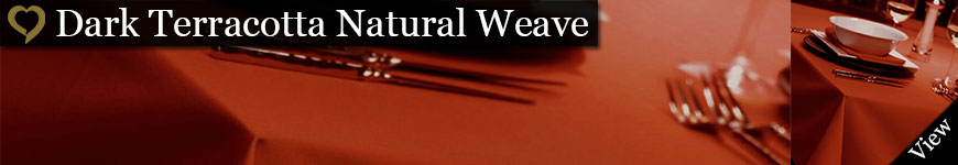 Dark Terracotta Natural Weave Tablecloths