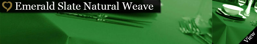 Emerald Natural Weave Tablecloths