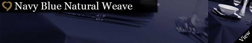 Navy Blue Natural Weave Tablecloths