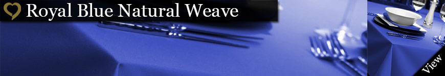 Royal Blue Natural Weave Tablecloths