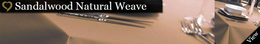 Sandalwood Natural Weave Tablecloths