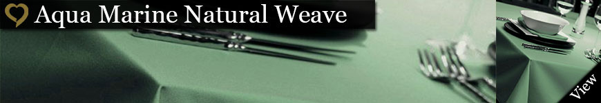 Aqua Marine Natural Weave Tablecloths