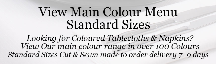 Standard Size Tablecloth In 100 Colours