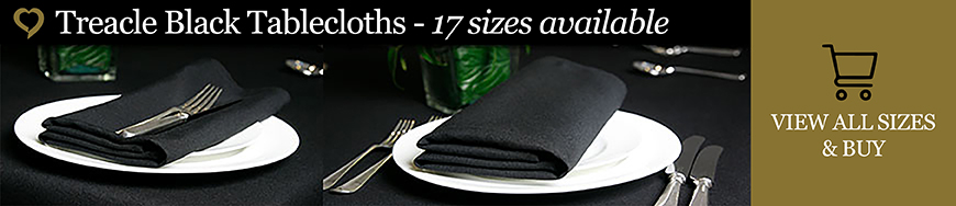 Black Hospitality Tablecloths