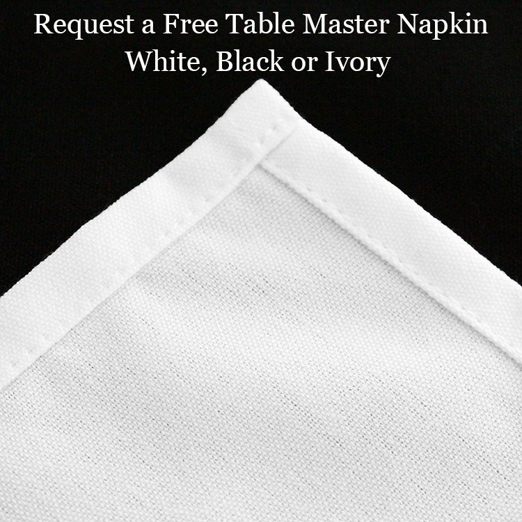 Request free white napkin sample 