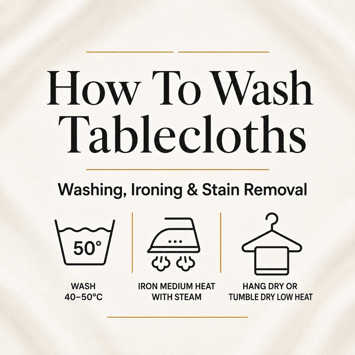 How to wash tablecloths washing ironing and stain removal guide