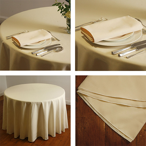 Ivory Tablecloths Premium Quality 17, Round Paper Tablecloths Uk